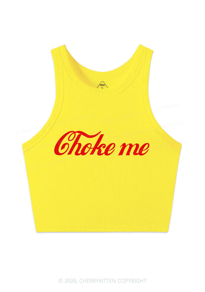Choke Me Y2K Crop Tank Top Cherrykitten