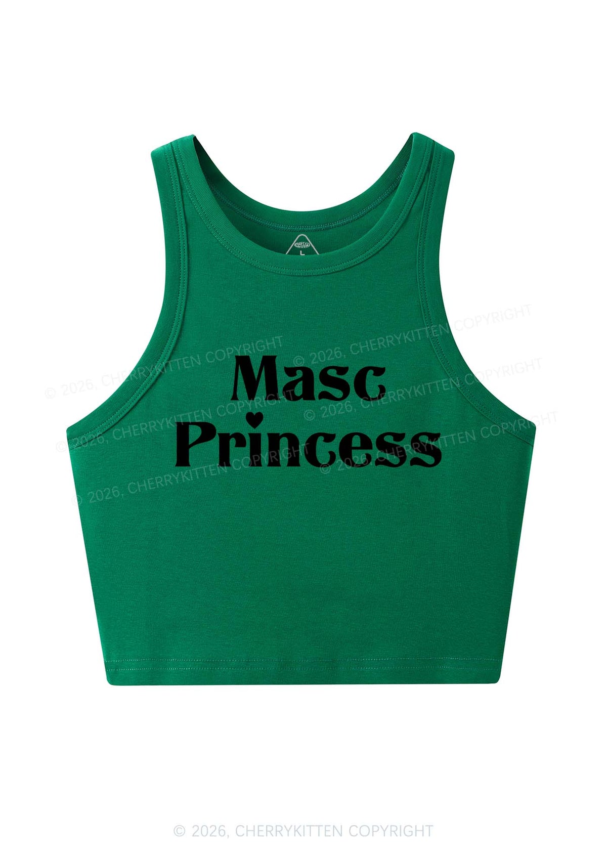 Masc Princess Pride Y2K Crop Tank Top Cherrykitten