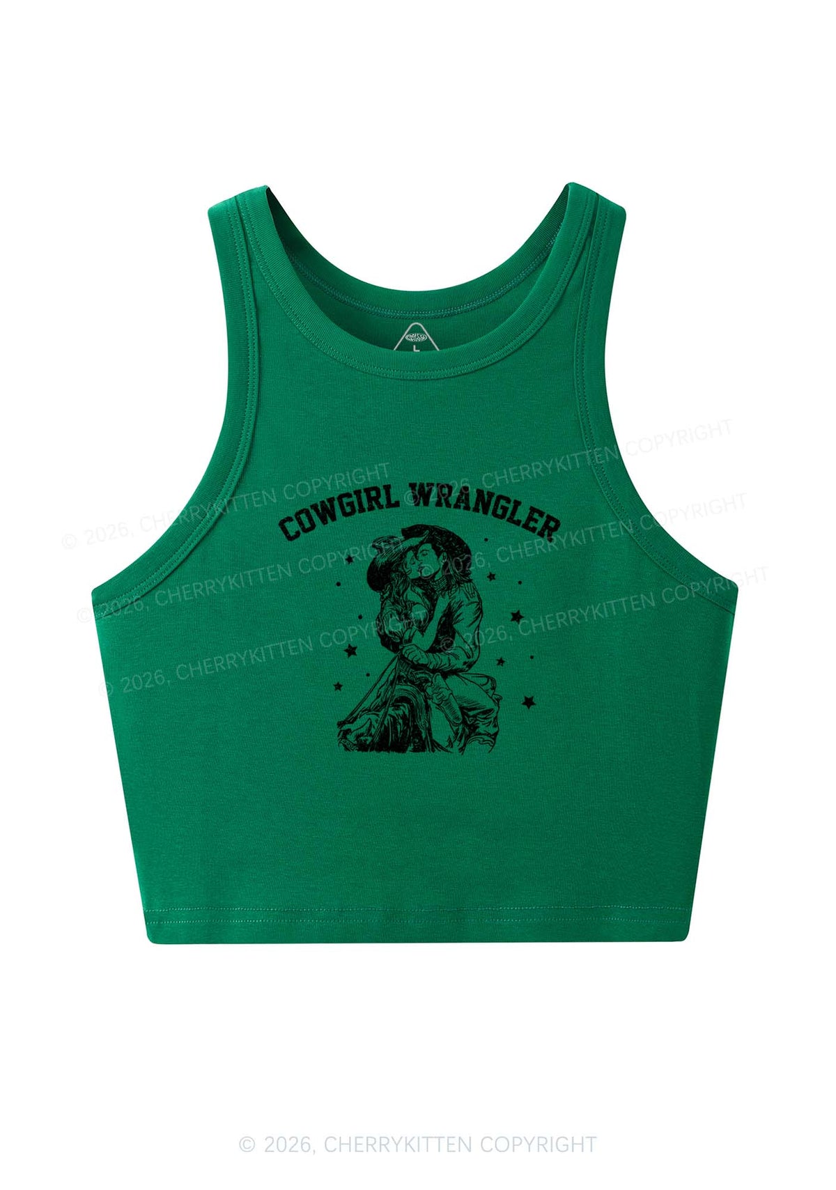 Cowgirl Wrangler Y2K Crop Tank Top Cherrykitten