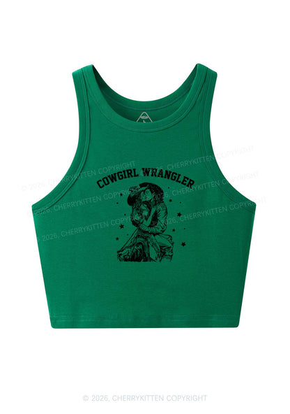 Cowgirl Wrangler Y2K Crop Tank Top Cherrykitten