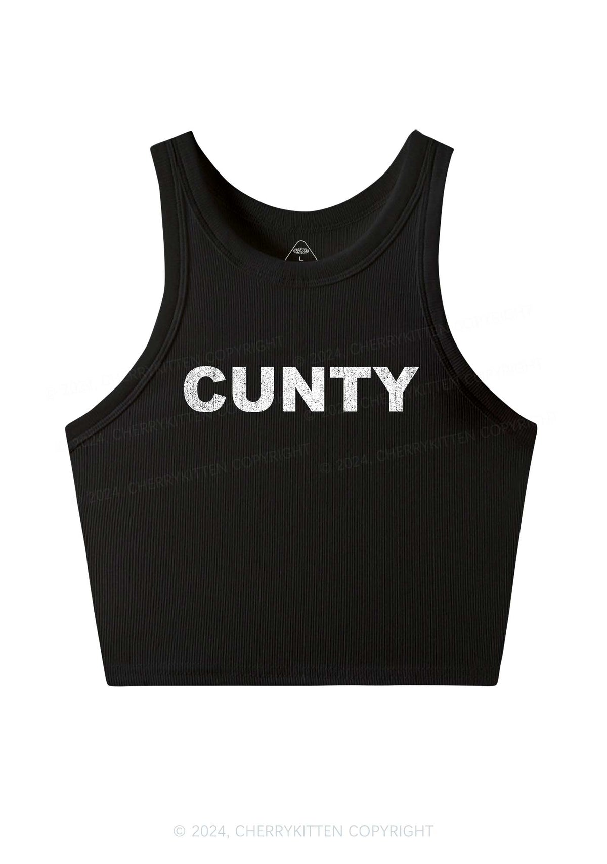 Cunty Y2K Crop Tank Top Cherrykitten