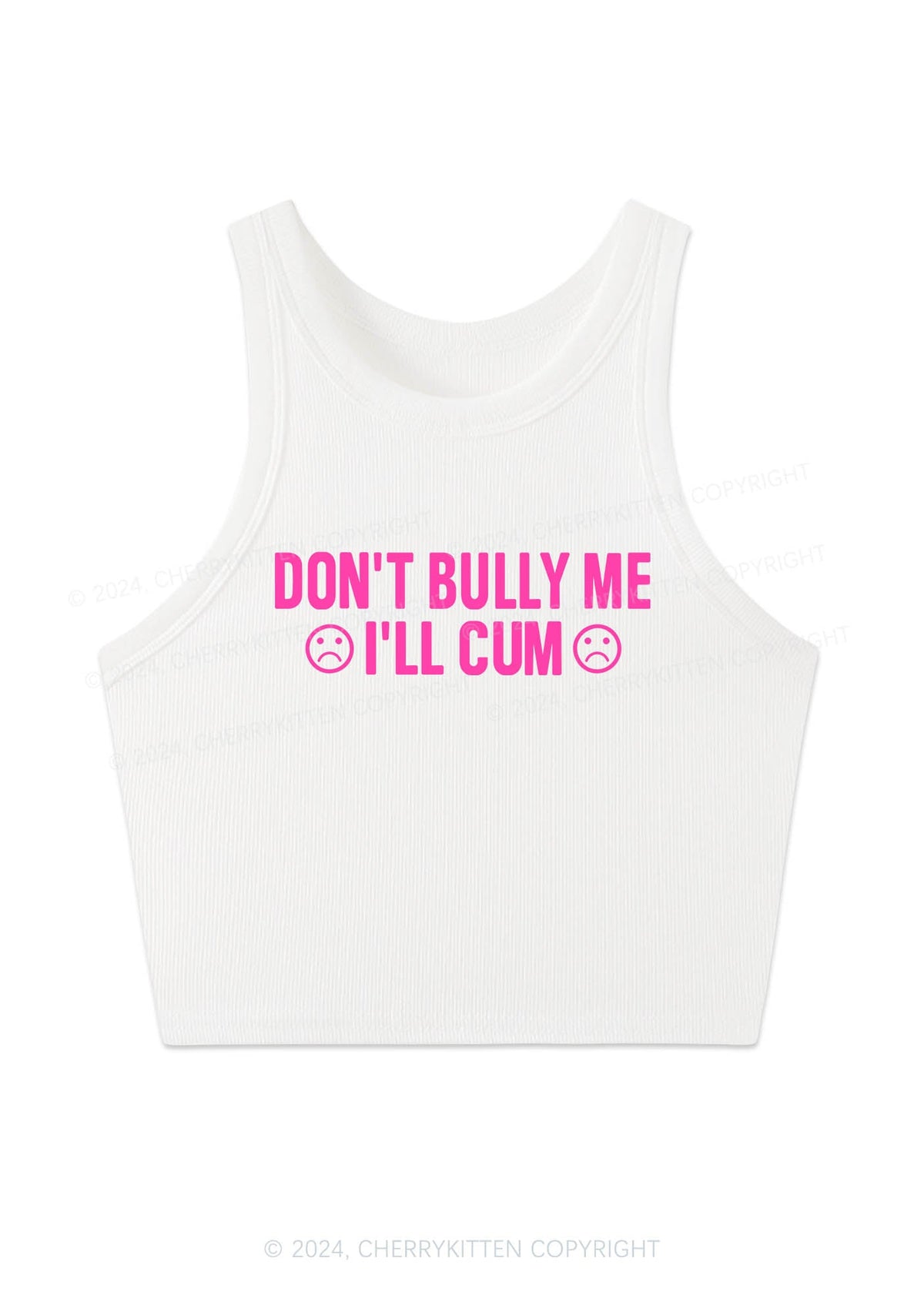 Don't Bully Me Y2K Crop Tank Top Cherrykitten