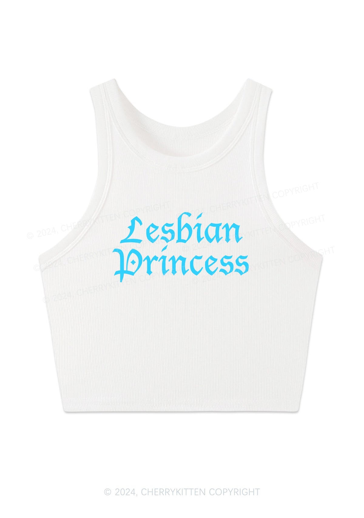 Lesbian Princess Y2K Crop Tank Top Cherrykitten