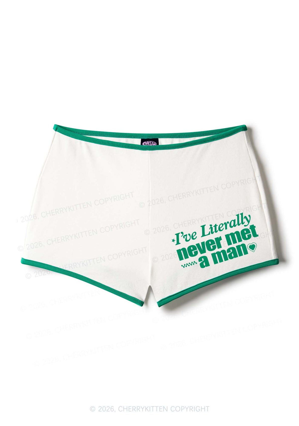 Never Met A Man Pride Y2K Booty Shorts Cherrykitten