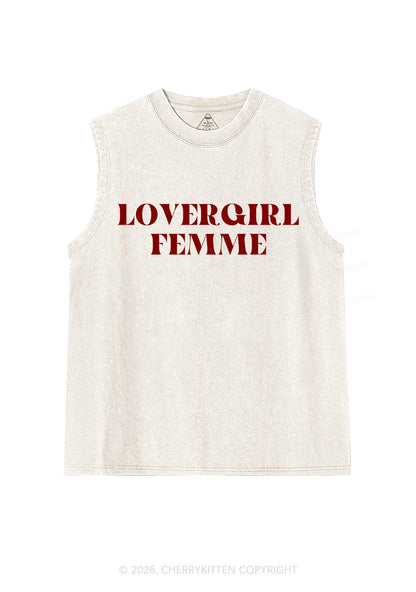 Lovergirl Femme Pride Y2K Washed Muscle Tank Cherrykitten