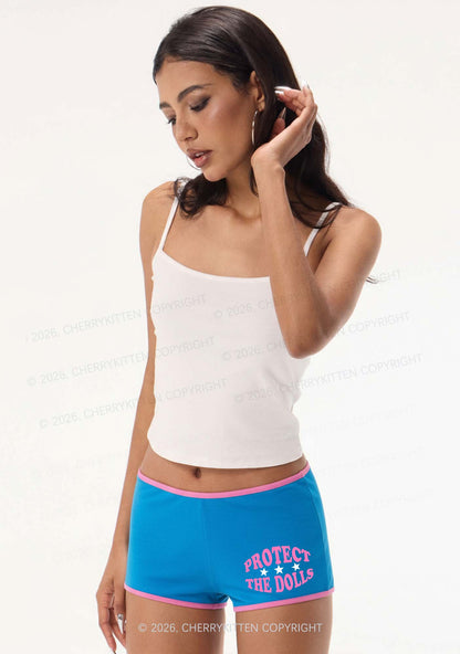 Protect The Dolls Pride Y2K Booty Shorts Cherrykitten