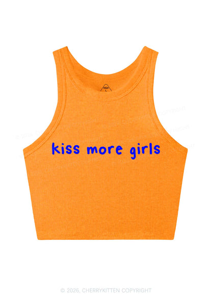 Kiss More Girls Y2K Crop Tank Top Cherrykitten