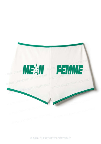 Mean Femme Pride Y2K Booty Shorts Cherrykitten