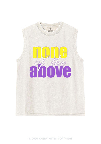 None Of The Above Pride Y2K Washed Muscle Tank Cherrykitten