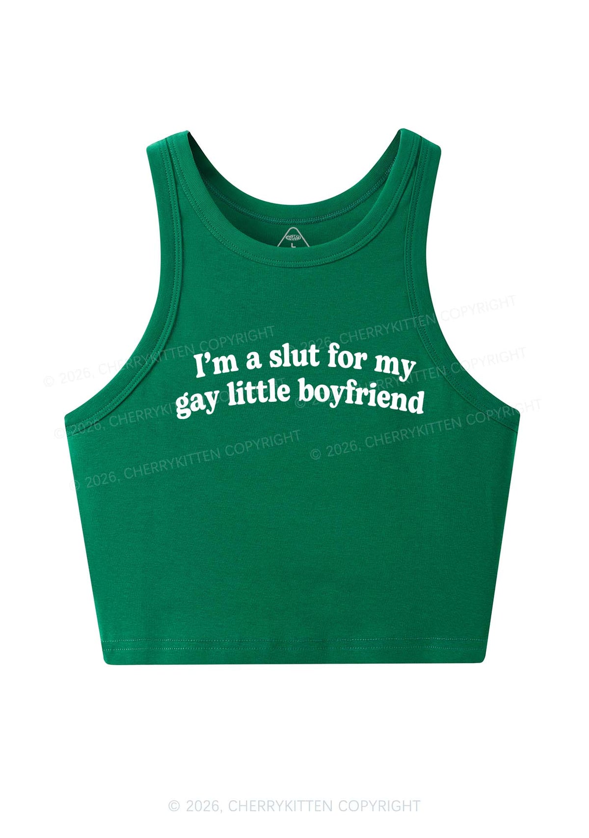Slxt For My Gay BF Y2K Valentine's Day Crop Tank Top Cherrykitten
