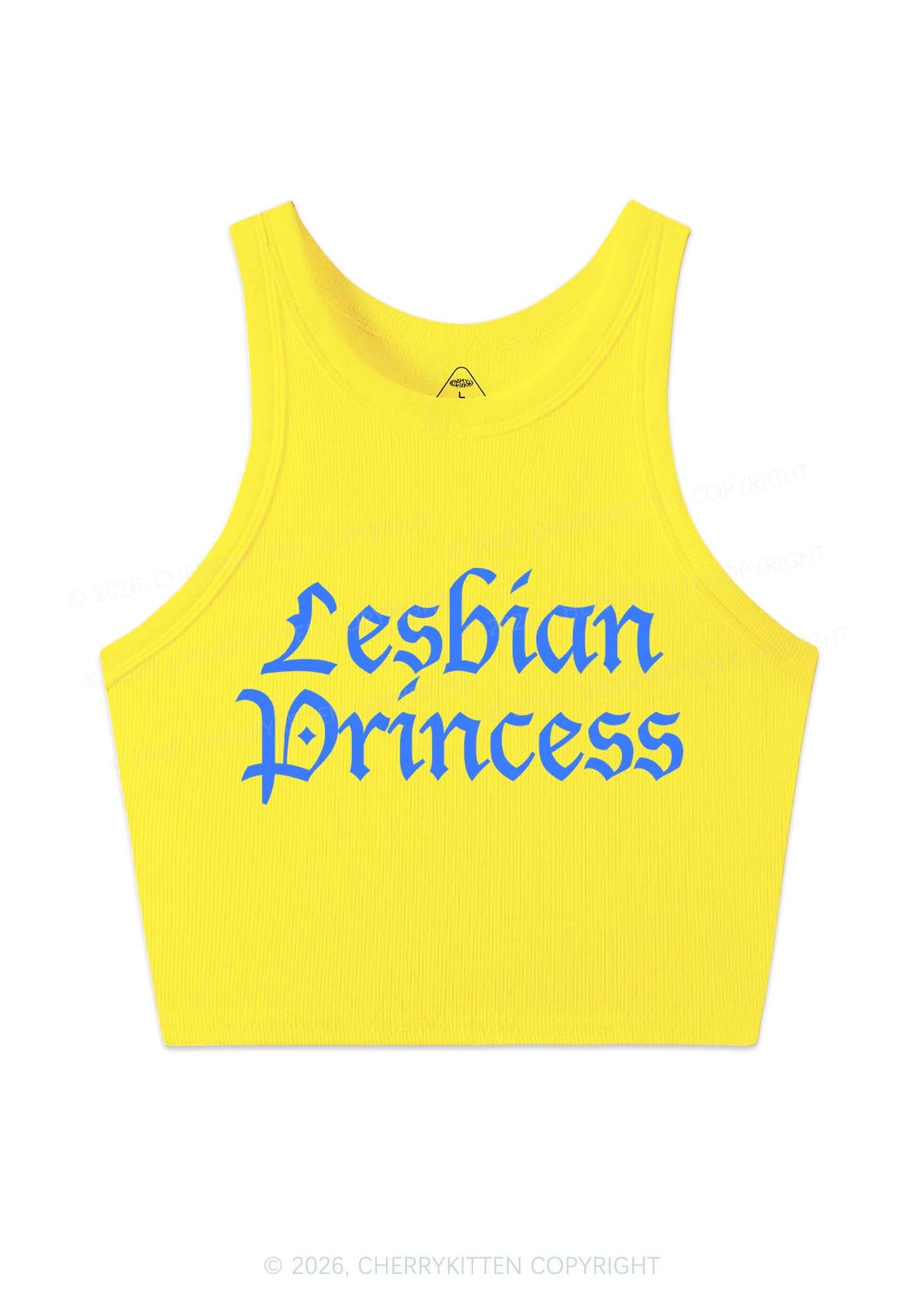 Lesbian Princess Y2K Crop Tank Top Cherrykitten