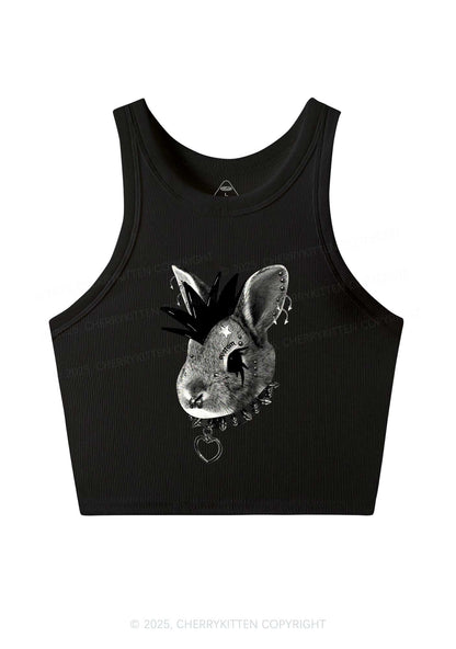 Custom Punk Pet Y2K Crop Tank Top Cherrykitten