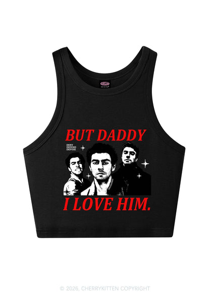 Daddy I Love Luigi Y2K Crop Tank Top Cherrykitten