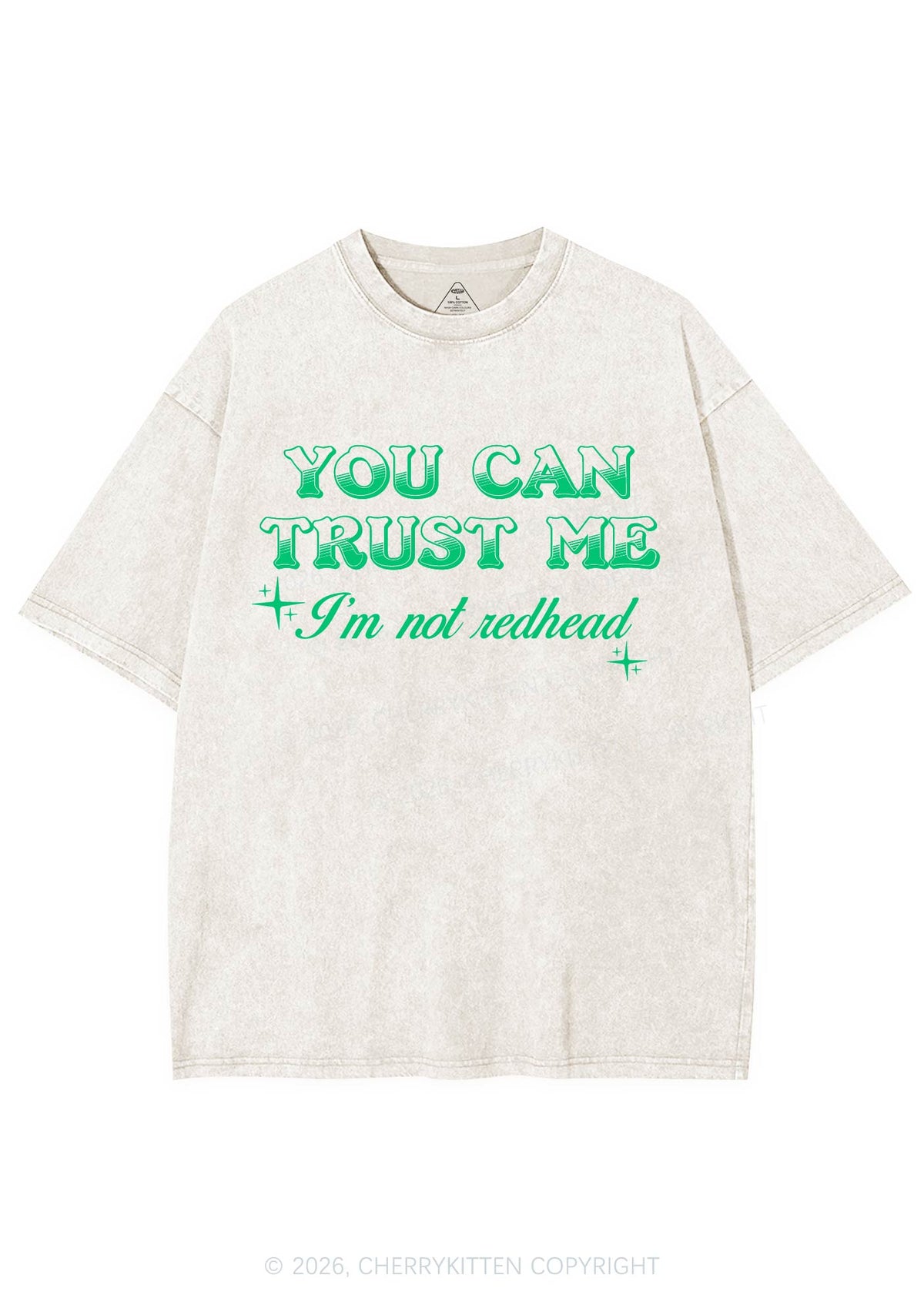 You Can Trust Me St Patricks Y2K Shirts Washed Tee Cherrykitten