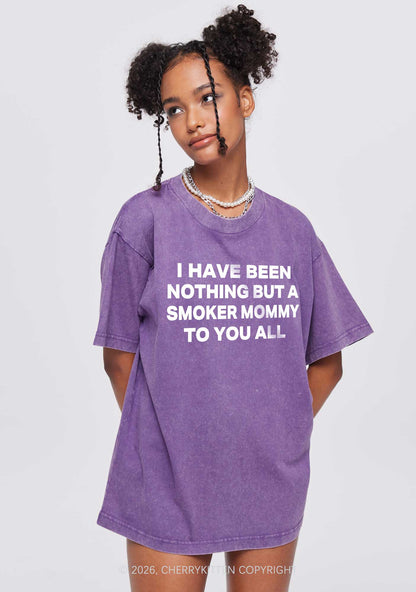 I Have Been A Smoker Mommy Y2K Shirts Washed Tee Cherrykitten
