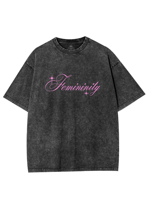 Femininity Pride Y2K Shirts Washed Tee Cherrykitten