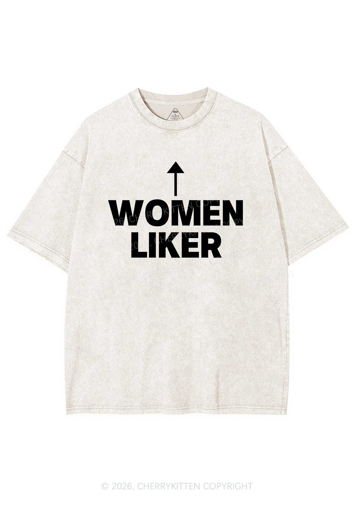 Women Liker Pride Y2K Shirts Washed Tee Cherrykitten