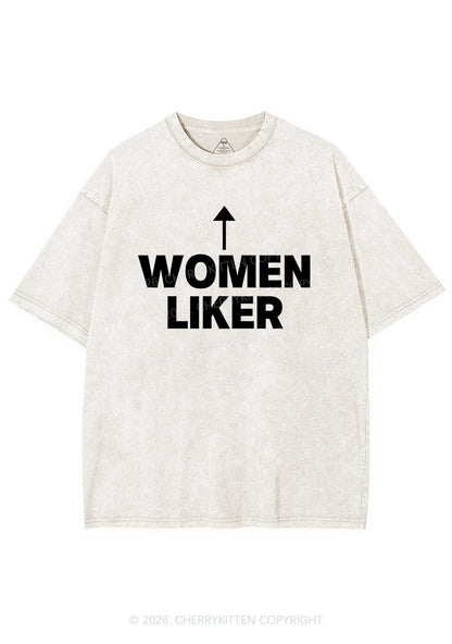Women Liker Pride Y2K Shirts Washed Tee Cherrykitten