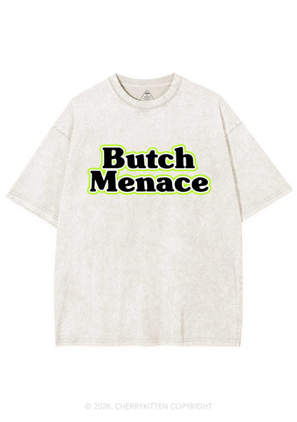 Butch Menace Pride Y2K Shirts Washed Tee Cherrykitten