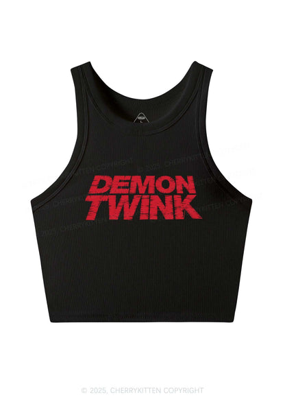 Demon Twink Pride Y2K Crop Tank Top Cherrykitten