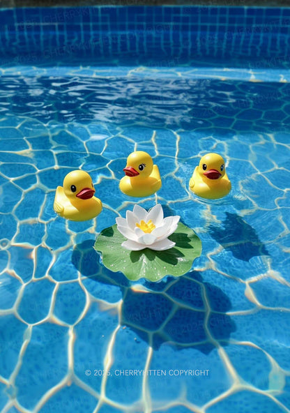 Three Ducks And Lily Y2K Mesh Crop Top Cherrykitten