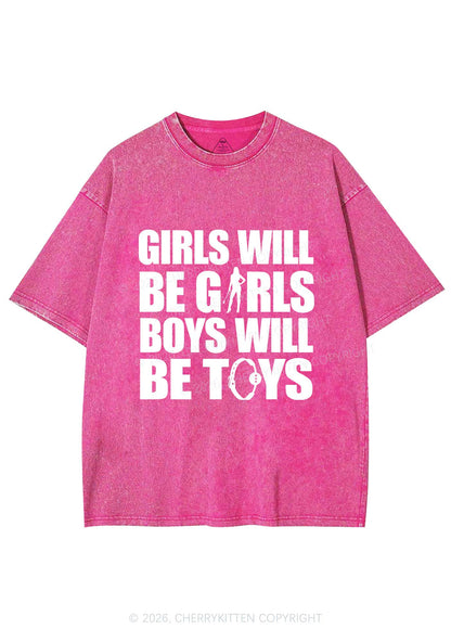 Girls Toys Y2K Shirts Washed Tee Cherrykitten