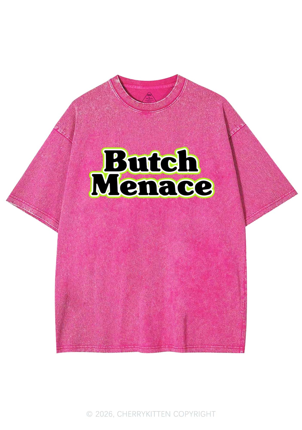 Butch Menace Pride Y2K Shirts Washed Tee Cherrykitten