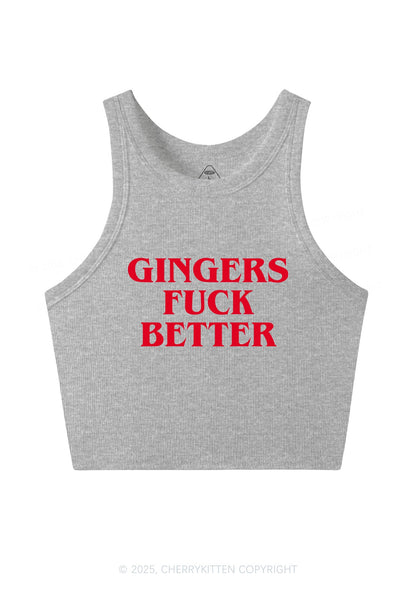 Gingers Fxxk Better Y2K Crop Tank Top Cherrykitten