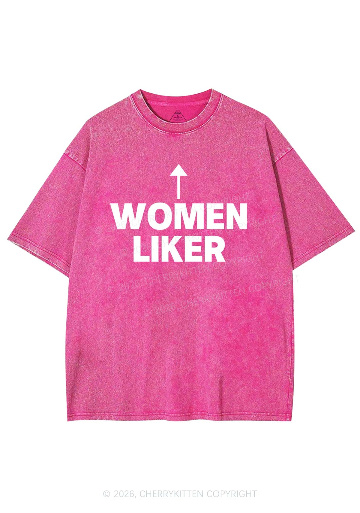 Women Liker Pride Y2K Shirts Washed Tee Cherrykitten