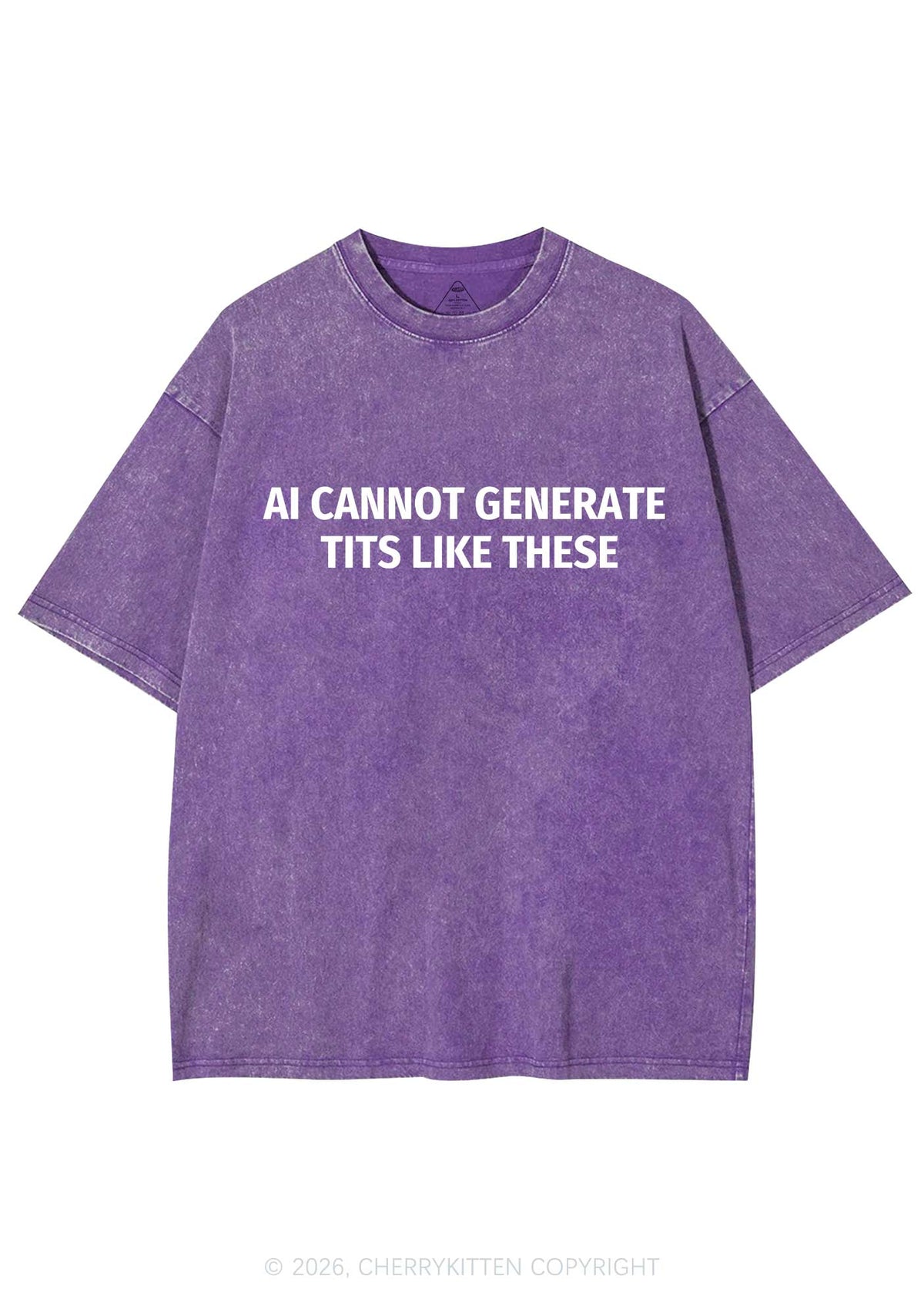 Ai Cannot Generate Txts Y2K Shirts Washed Tee Cherrykitten
