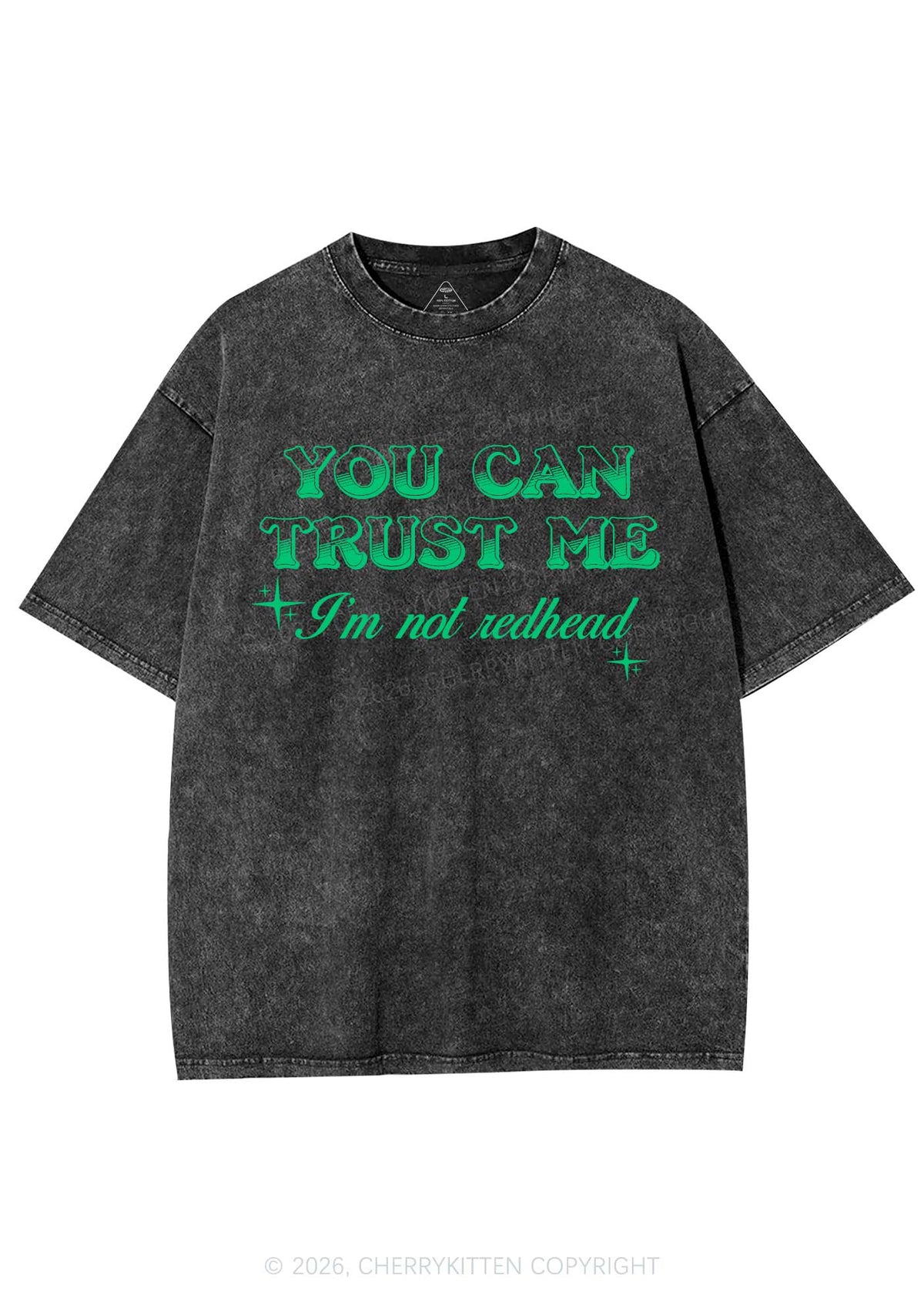 You Can Trust Me St Patricks Y2K Shirts Washed Tee Cherrykitten