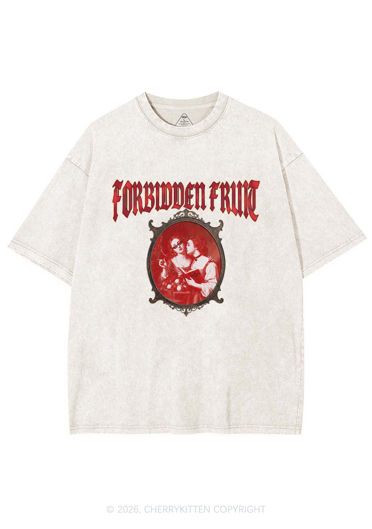 Forbidden Fruit Pride Y2K Shirts Washed Tee Cherrykitten