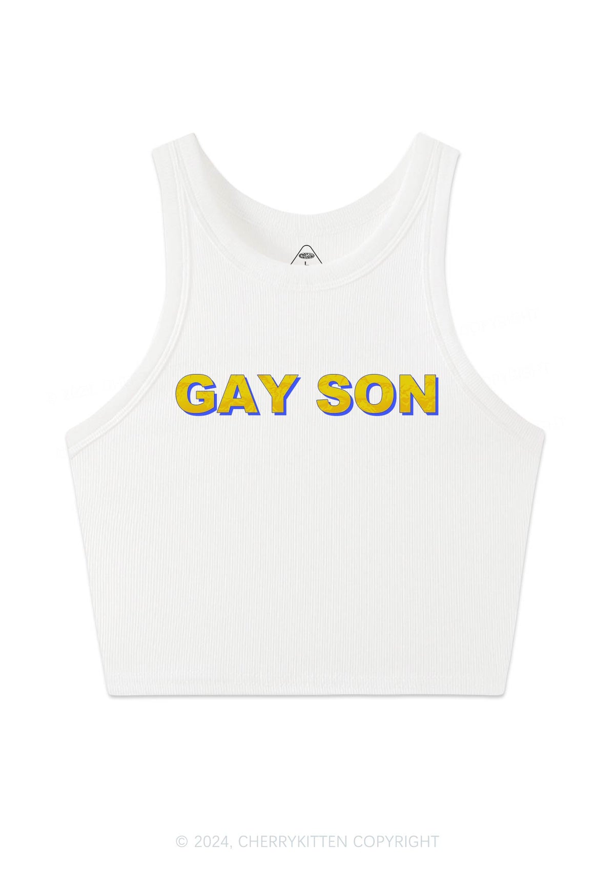 Gay Son Y2K Crop Tank Top Cherrykitten