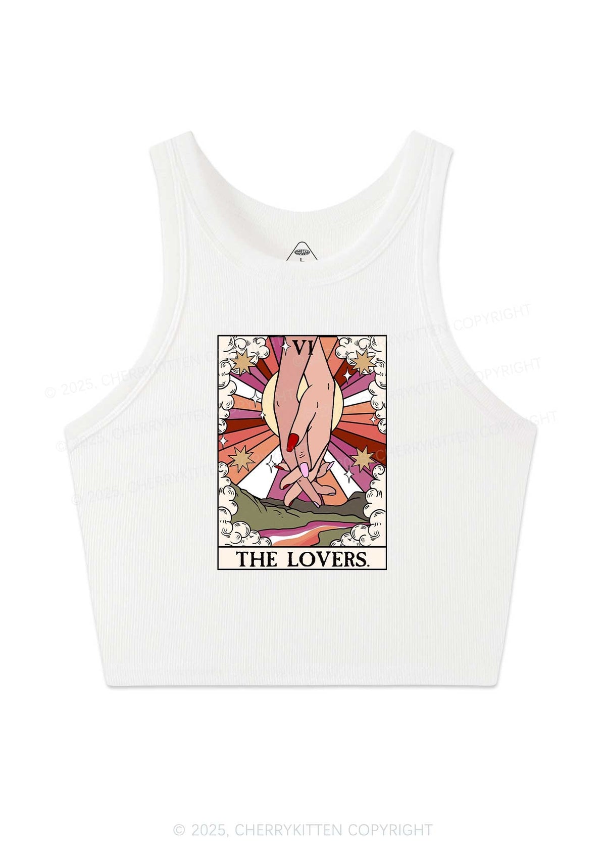 The Lesbian Lovers Y2K Crop Tank Top Cherrykitten