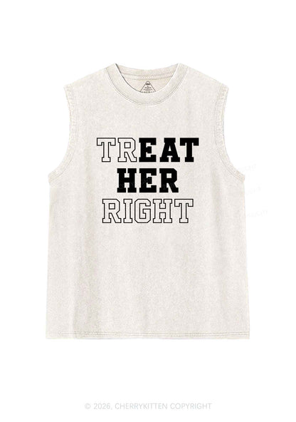 Eat Her Right Pride Y2K Washed Muscle Tank Cherrykitten