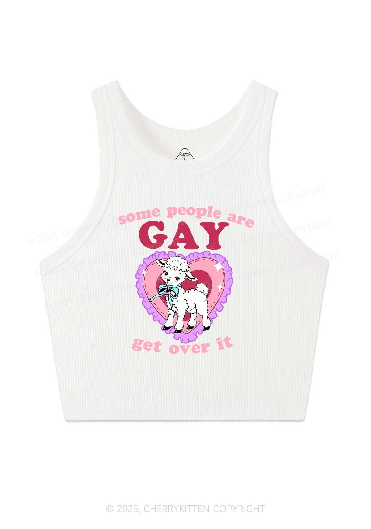 Some People Are Gay Pride Y2K Crop Tank Top Cherrykitten