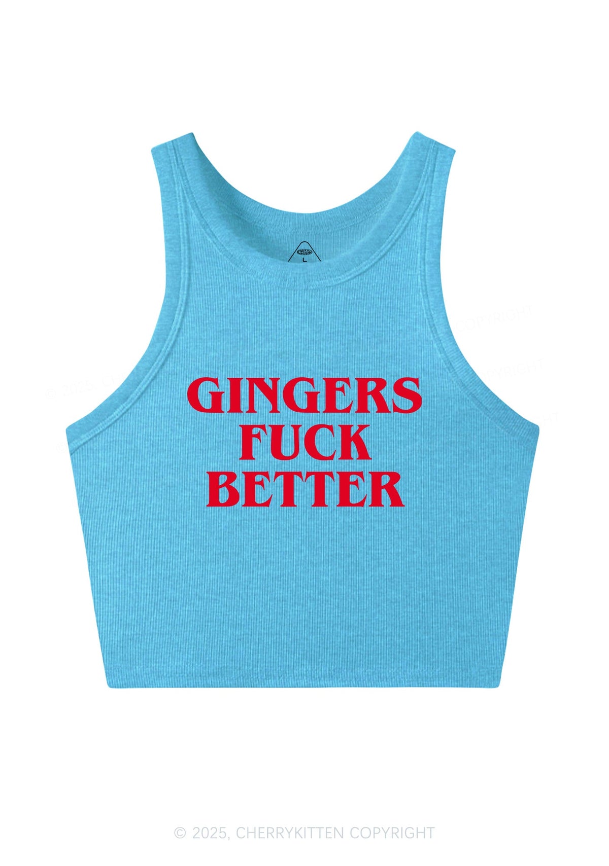 Gingers Fxxk Better Y2K Crop Tank Top Cherrykitten