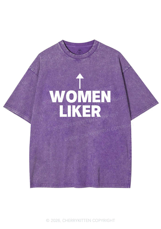 Women Liker Pride Y2K Shirts Washed Tee Cherrykitten