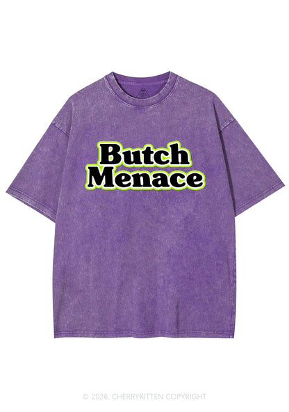 Butch Menace Pride Y2K Shirts Washed Tee Cherrykitten