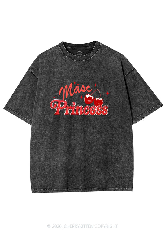 Masc Princess Cherry Pride Y2K Shirts Washed Tee Cherrykitten