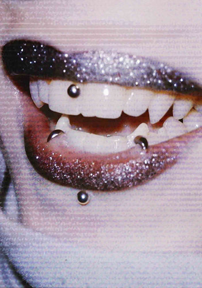 Halloween Punk Lips Y2K Mesh Crop Top Cherrykitten
