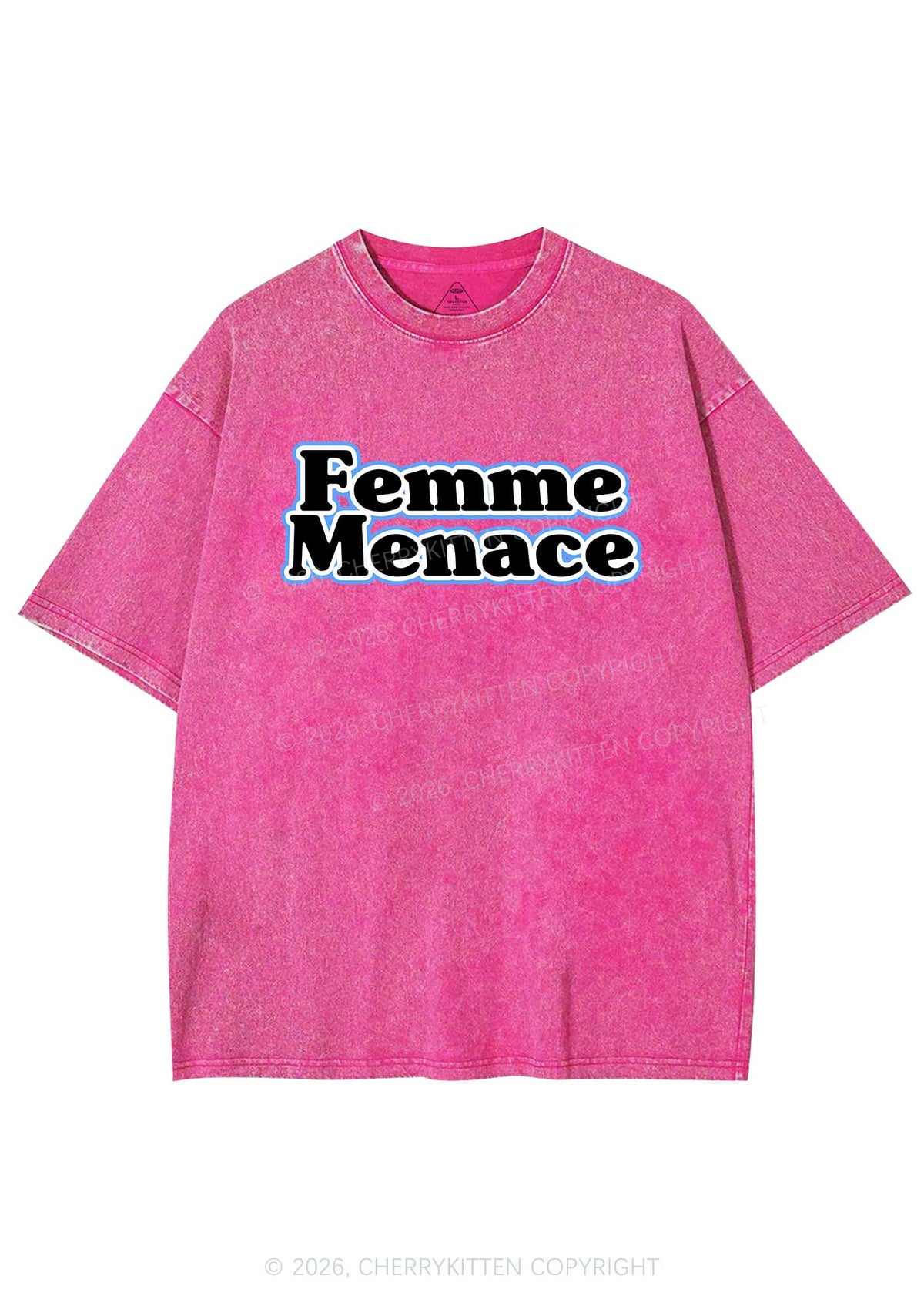 Femme Menace Pride Y2K Shirts Washed Tee Cherrykitten