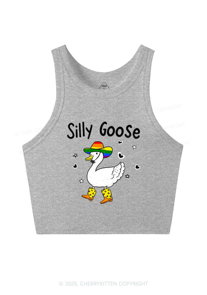 Silly Goose Pride Y2K Crop Tank Top Cherrykitten