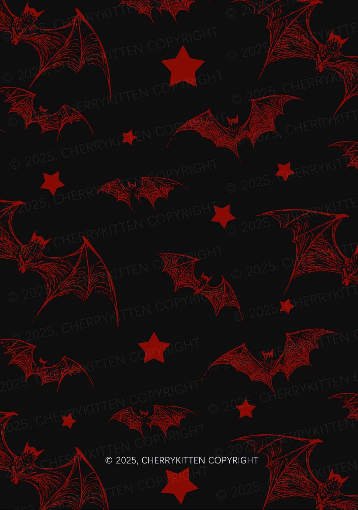 Bat And Star Y2K Mesh Crop Top Cherrykitten