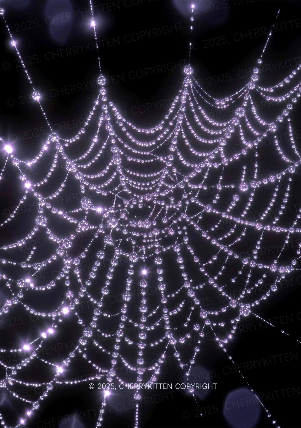 Glistening Spiderweb Y2K Mesh Crop Top Cherrykitten