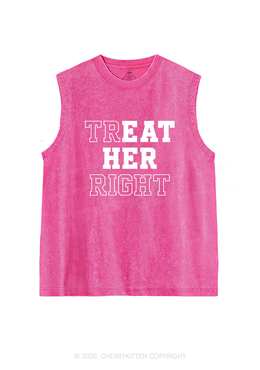 Eat Her Right Pride Y2K Washed Muscle Tank Cherrykitten