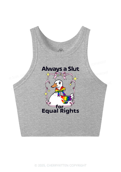 Slxt For Equal Rights Pride Y2K Crop Tank Top Cherrykitten