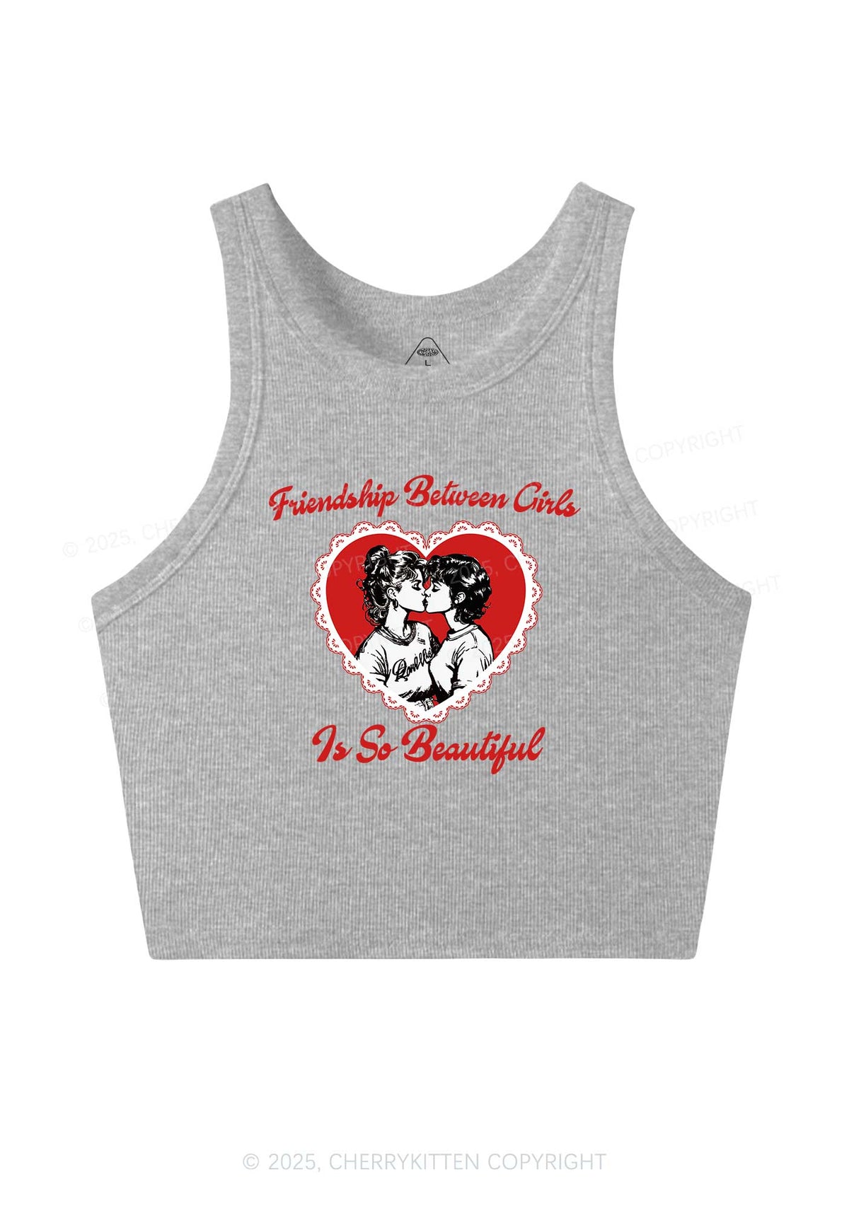 Friendship Between Girls Pride Y2K Crop Tank Top Cherrykitten