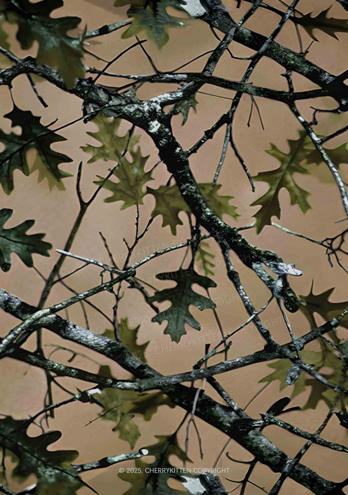 Branches Camouflage Y2K Mesh Crop Top Cherrykitten
