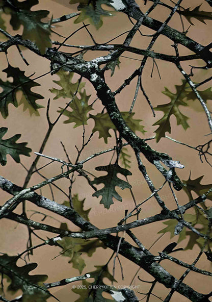 Branches Camouflage Y2K Mesh Crop Top Cherrykitten